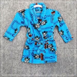 Thomas & Friends Boy Robe 2T Toddler Train Fleece Belted Lounge‎ Cartoons
